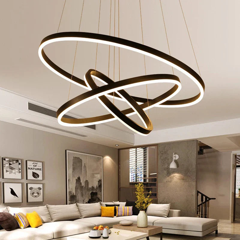Multi Hoop Led Cool Light LED Pendant Light