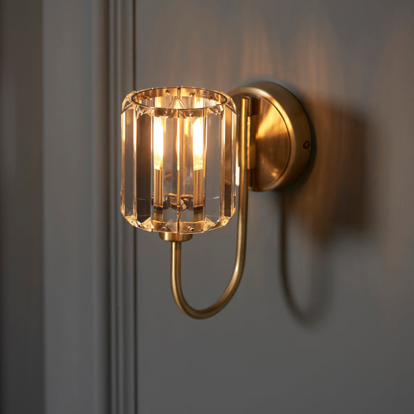 Interiors 1900 Berenice Wall Light Antique Brass