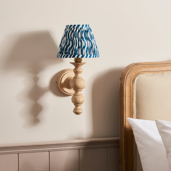 Endon Bibury 1 Light Wall Light Marlin Blue Ripple