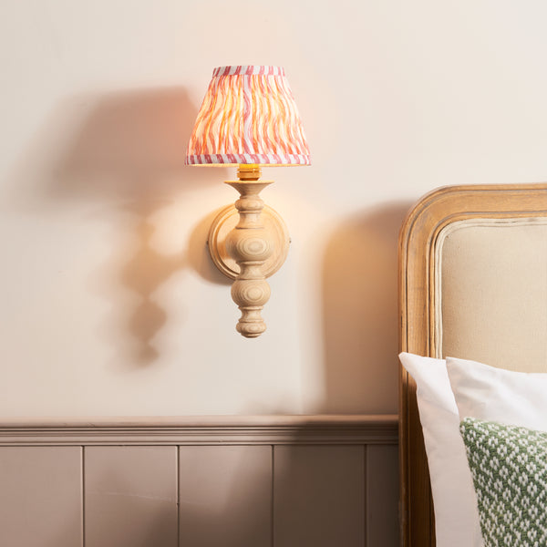 Endon Bibury 1 Light Wall Light Coral Pink