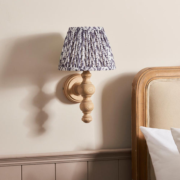 Endon Bibury 1 Light Wall Light Pearl Grey Leaf