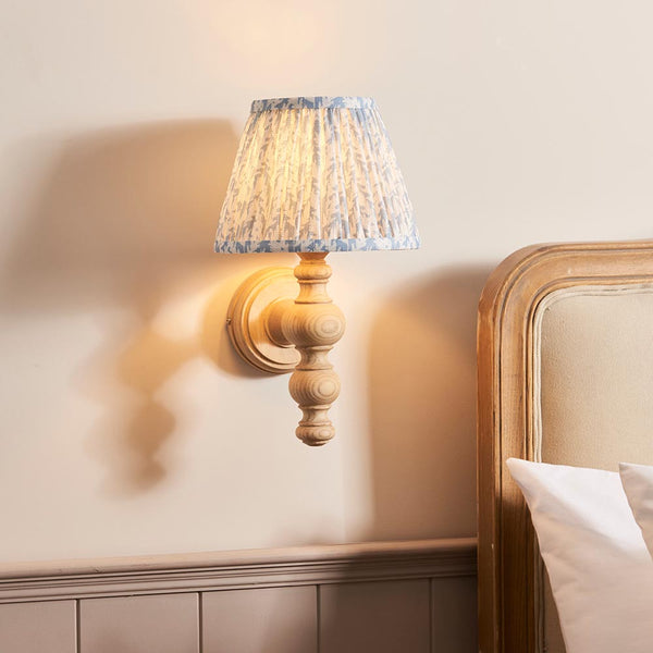 Endon Bibury 1 Light Wall Light Natural Ash