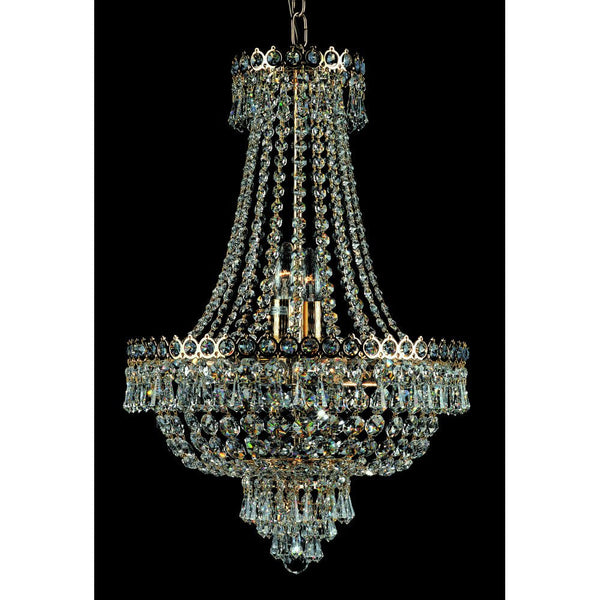 Impex Cologne Crystal Chandelier Gold Empire Blue