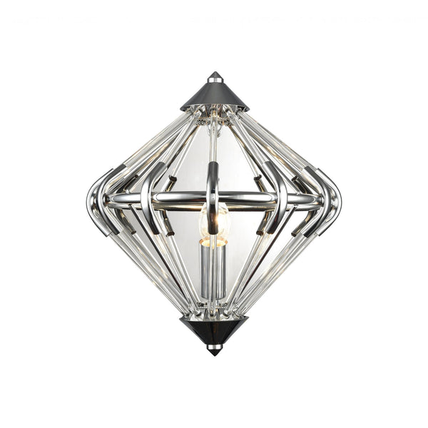 Impex Gerda 1 Light Wall Light in Chrome – A stylish and elegant wall light, perfect for modern and classic interiors. High-quality and durable design.