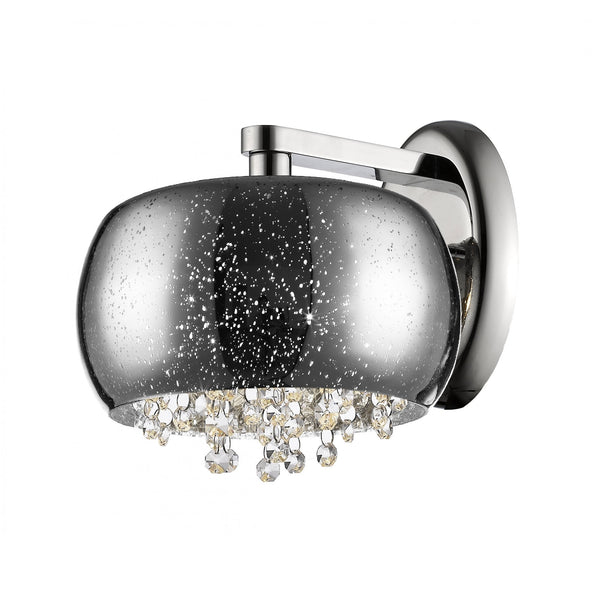 Impex Luna 1 Light Wall Light in Chrome & Crystal – A stylish and elegant wall light, perfect for modern and classic interiors. High-quality and durable design.