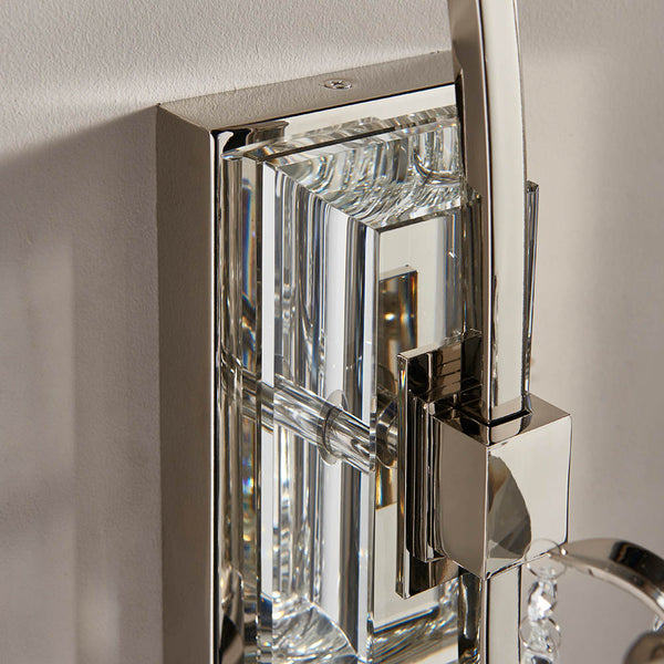 Interiors 1900 Oksana 1 Light Wall Light Polished Nickel