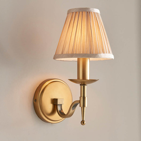 Interiors 1900 Stanford 1 Light Wall Light Beige