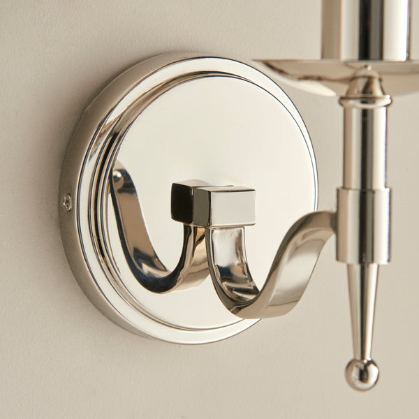 Interiors 1900 Stanford 1 Light Wall Light Polished Nickel