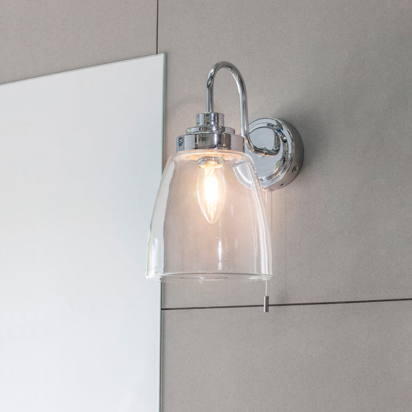 Endon Ashbury 1 Light Bathroom Wall Light Chrome