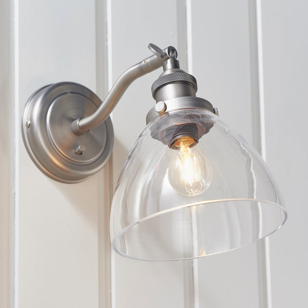 Interiors 1900 Hansen Wall Light Brushed Silver