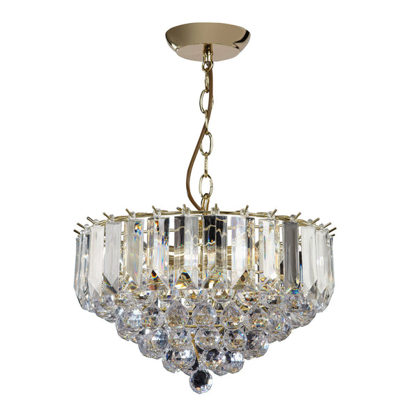 Endon Fargo 3-Light Ceiling Light Brass Plate – A classic ceiling fixture featuring a sleek brass plate finish, clear acrylic detailing, and durable steel construction. Dimmable and elegantly designed, this stylish light is perfect for bedrooms, hallways, and living spaces, offering timeless sophistication with warm, balanced illumination.