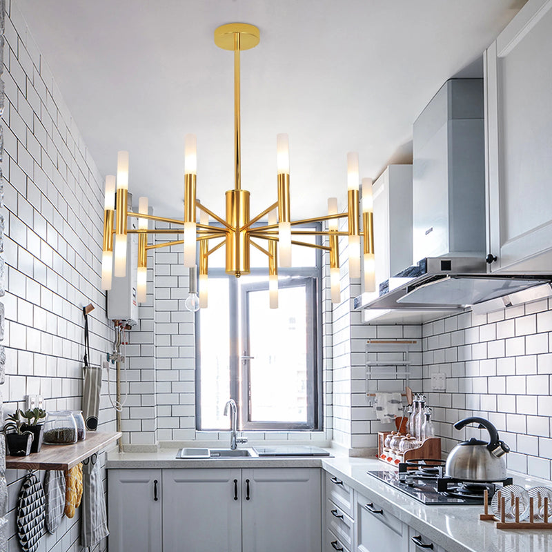 Lush Velmira 20 Light Multi Arm Pendant Light Gold