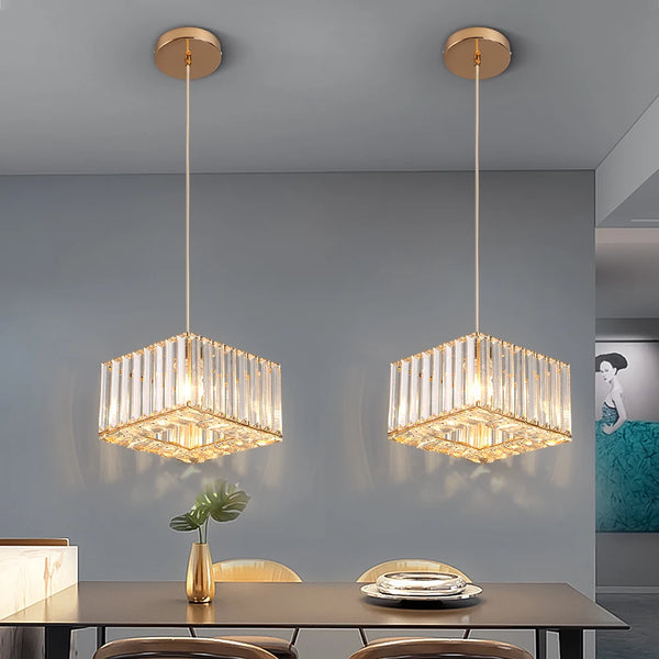 Lush Durrane Crystal Pendant Light Chrome