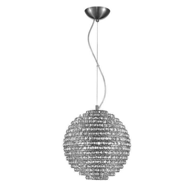 Impex Nord 5-Light Globe Pendant Light in gold features a sophisticated globe design with luxurious detailing, providing elegant illumination for dining areas, living rooms, and entryways.