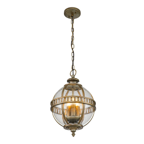 The Elstead Halleron 3 Light Globe Pendant Light in Burnished Bronze features a Victorian-inspired design with a stunning open-frame globe shape. Its elegant finish, candle-style lighting, and adjustable height make it a perfect addition to hallways, dining rooms, or classic interiors seeking a timeless, sophisticated ambiance.
