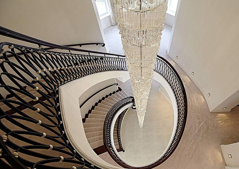Spiral Staircase Chandeliers Lighting for Home Decor