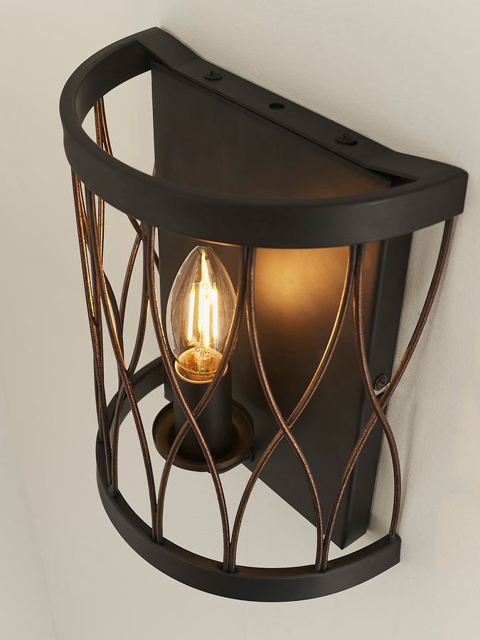Endon Heston 1 light wall light from lush chandeliers