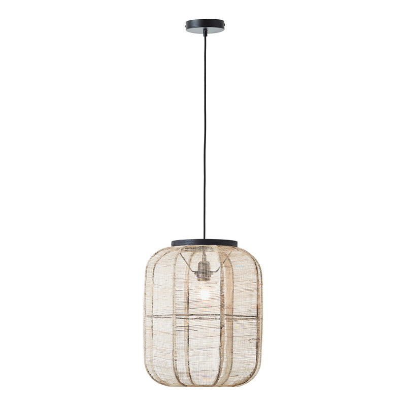 Close-up of the Zaire Medium Pendant ceiling plate and fittings