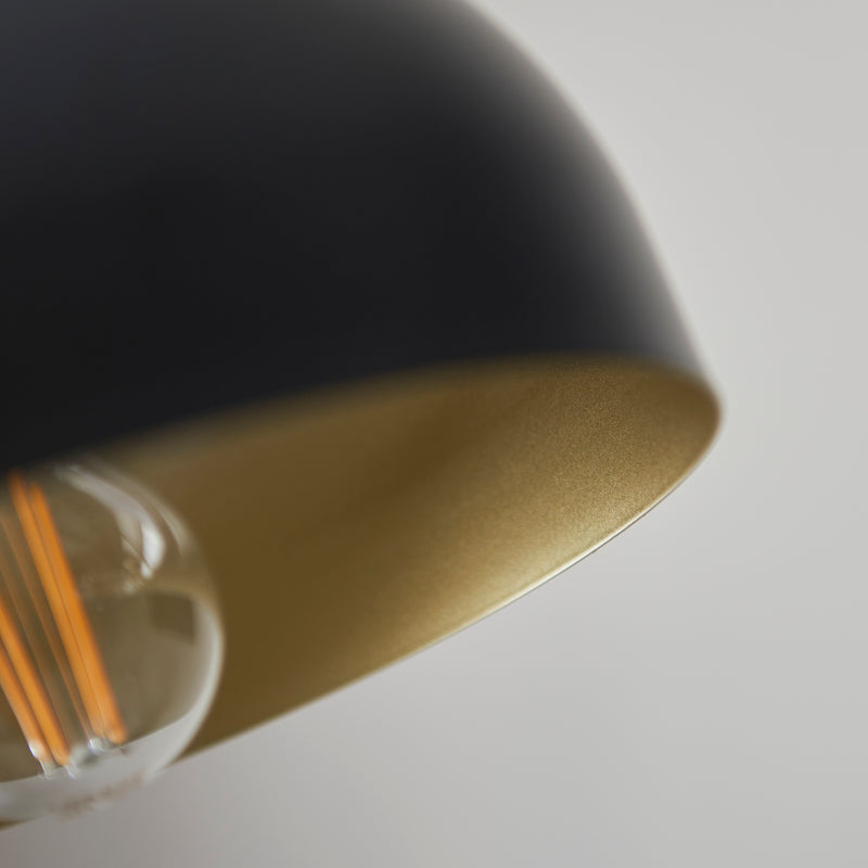 Close-up of the Brair Task Floor Lamp shade and finish