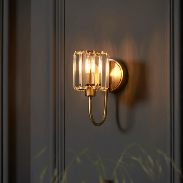 Interiors 1900 Berenice Wall Light Antique Brass