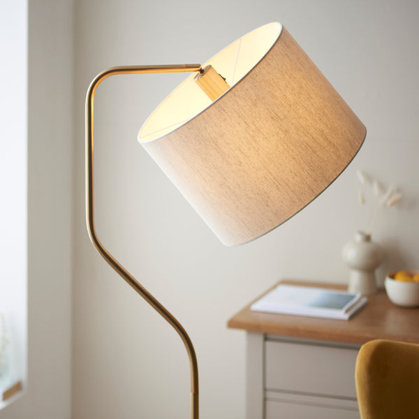 Close-up of the Clement Floor Lamp shade and finish