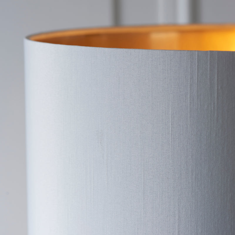 Detail of the antique brass finish on the Highclere Floor Lamp