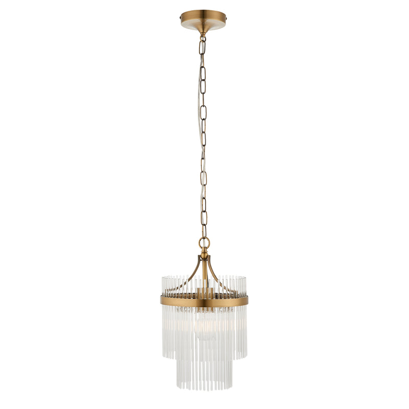 Marietta Pendant – alternative view in antique brass