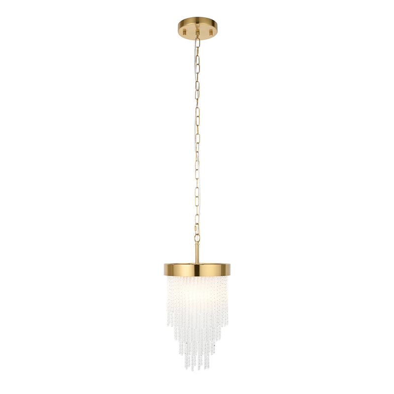 Close-up of the Anistoria Pendant ceiling plate and fittings