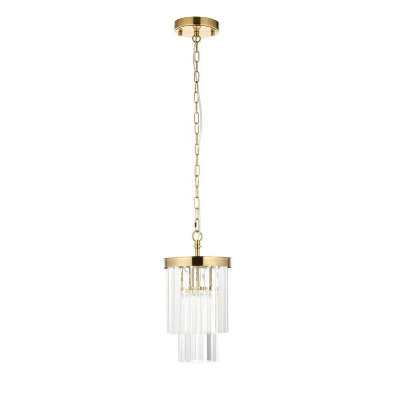 Conaston Pendant – alternative view in brushed aged brass