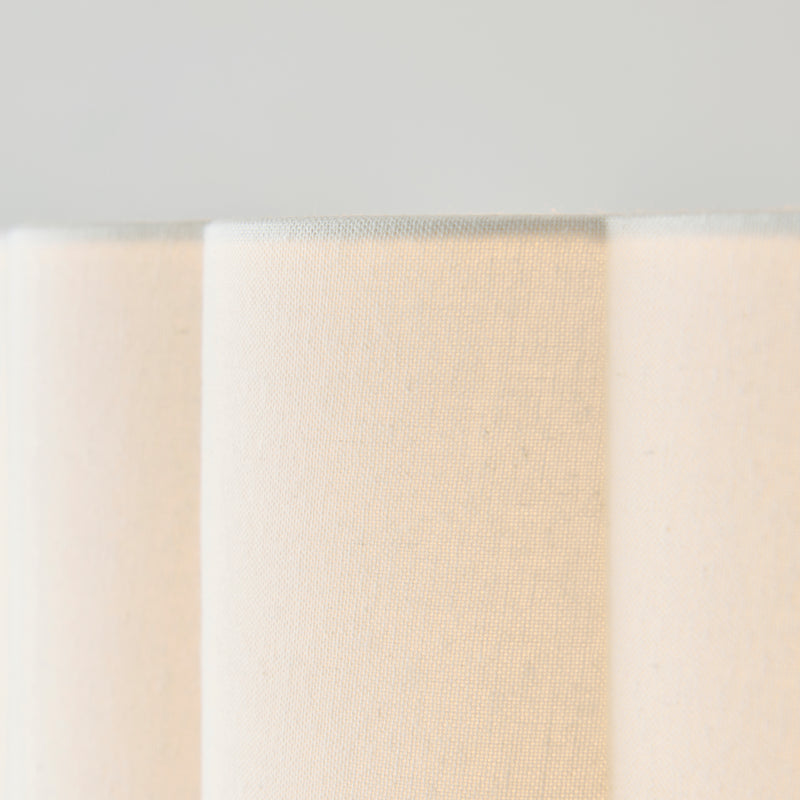 Serene 3 Light Pendant detail showing the vintage white cotton and fittings