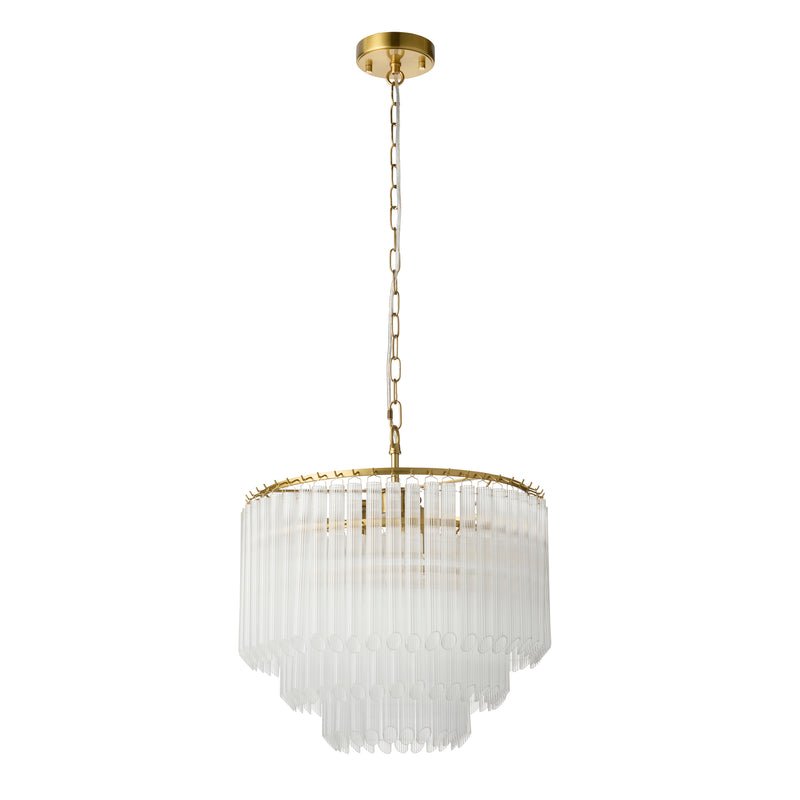 Montpellier 3 Light Chandelier dimension drawing showing width and drop