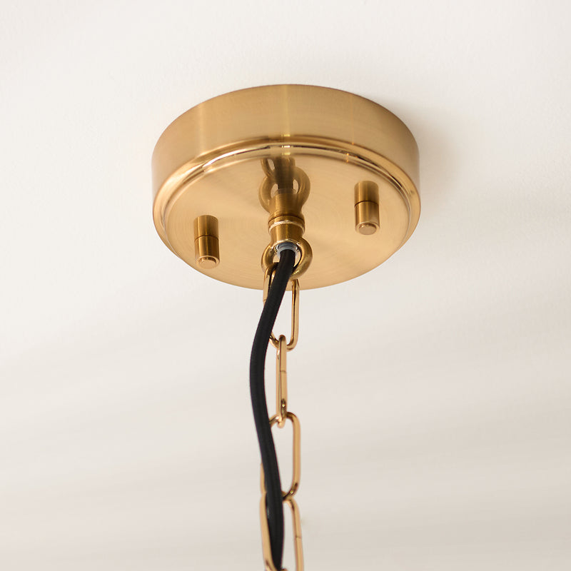 Hammond Grand Lantern Pendant detail showing the metalwork and fittings
