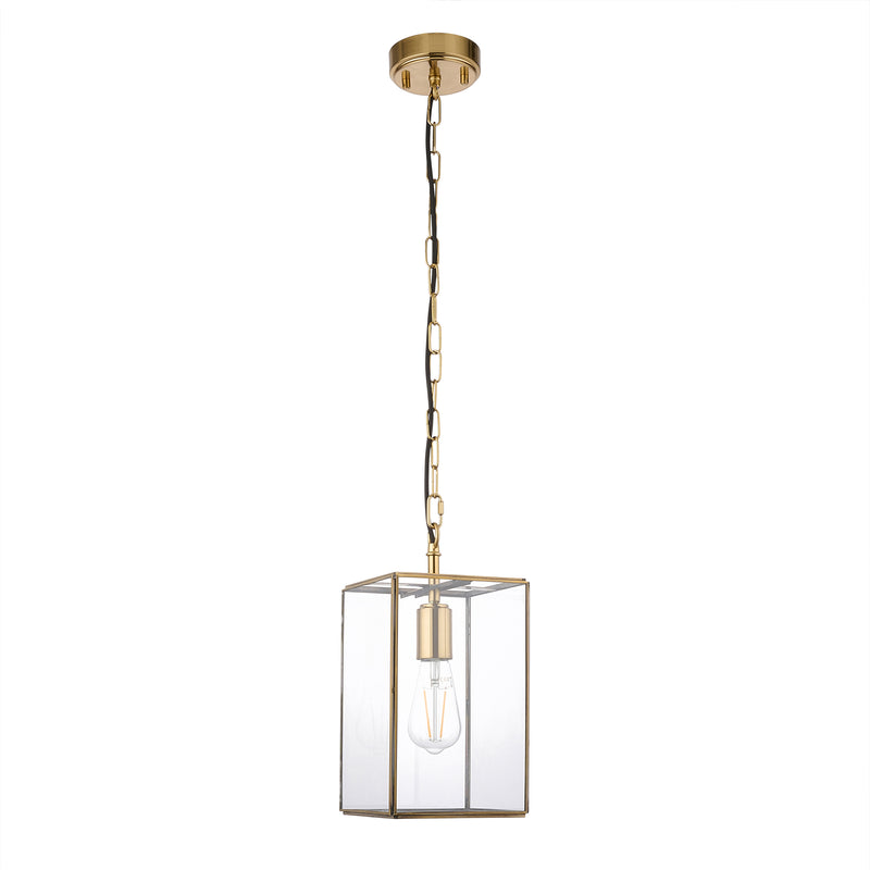 Close-up of the Hammond Lantern Pendant ceiling plate and fittings