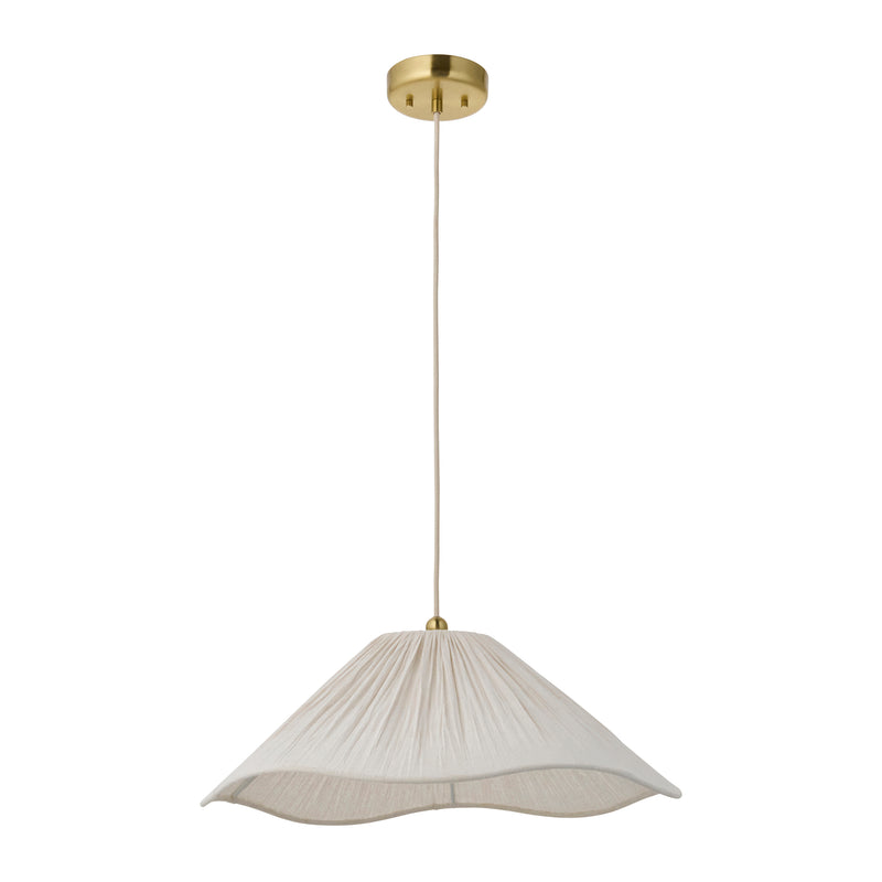 Isabella Pendant dimension drawing showing width and drop