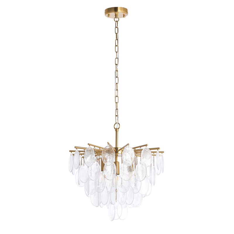 Loretta 3 Light Pendant dimension drawing showing width and drop