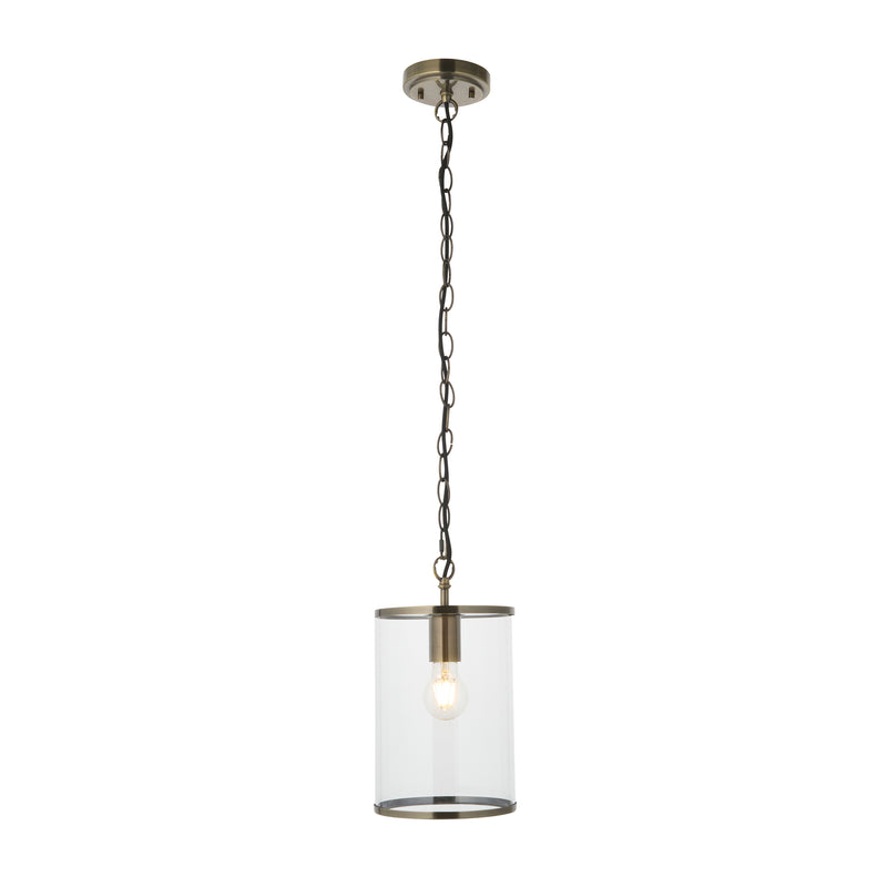 Hebden Pendant – alternative view in antique brass