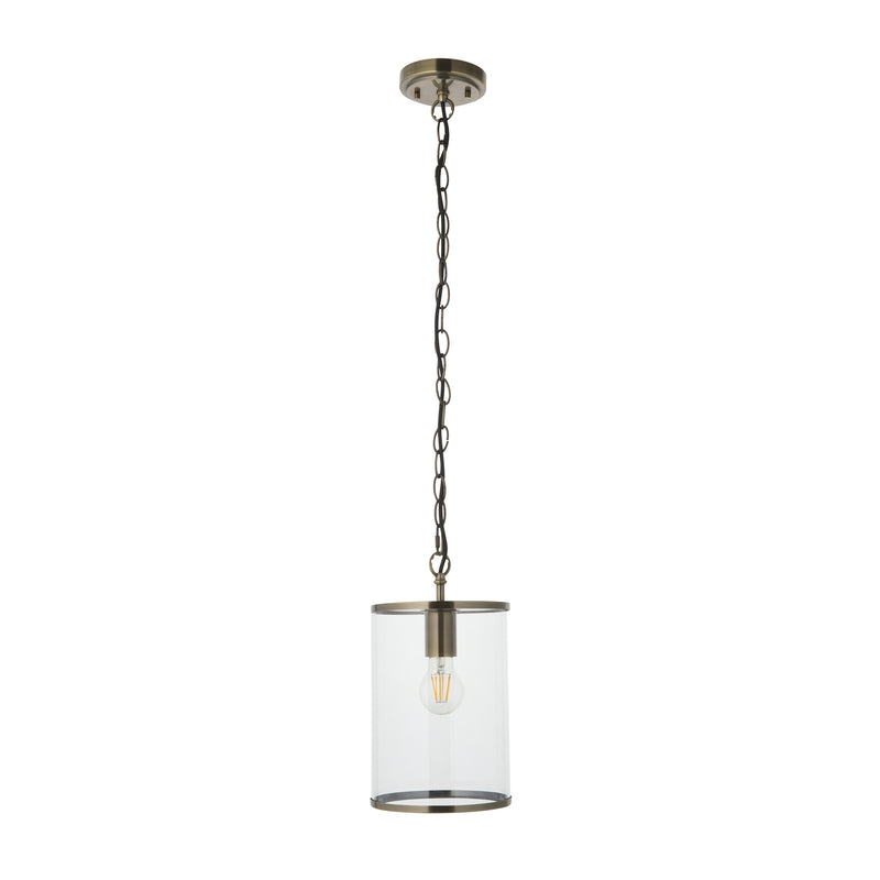 Hebden Pendant dimension drawing showing width and drop