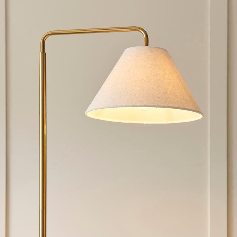 Close-up of the Wallbridge Floor Lamp shade and finish