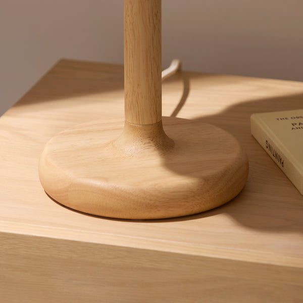 Close-up of the Olson Table Lamp shade and finish