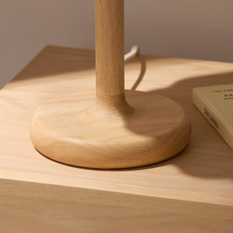Close-up of the Olson Table Lamp shade and finish