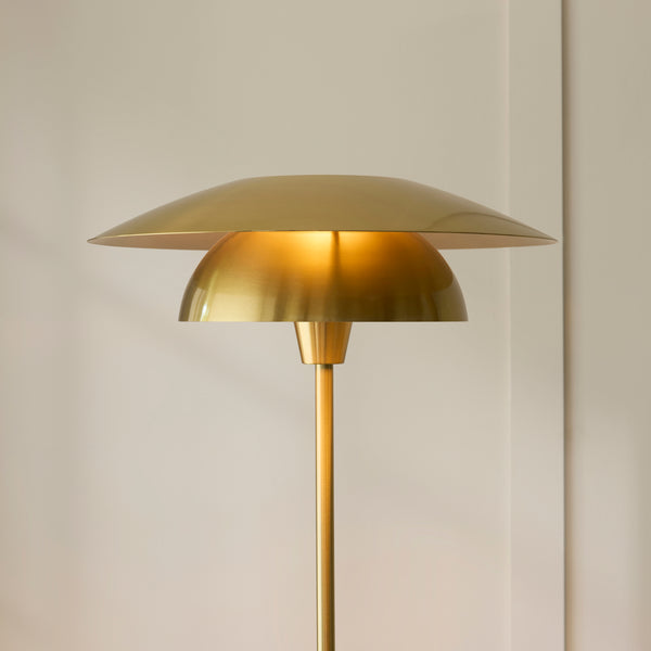 Close-up of the Lyon Floor Lamp shade and finish