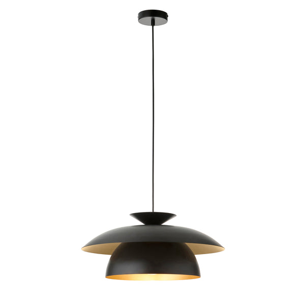 Endon Lyon Pendant in matt black