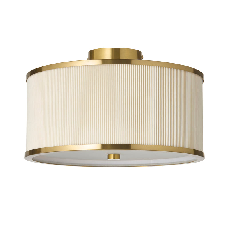 Close-up of the Lexi Flush Ceiling Light ceiling plate and fittings