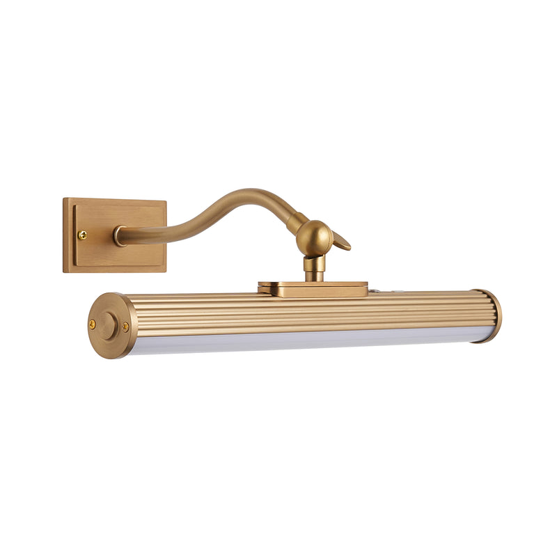 Kindos Rechargeable Picture Light dimension drawing showing height, width and projection