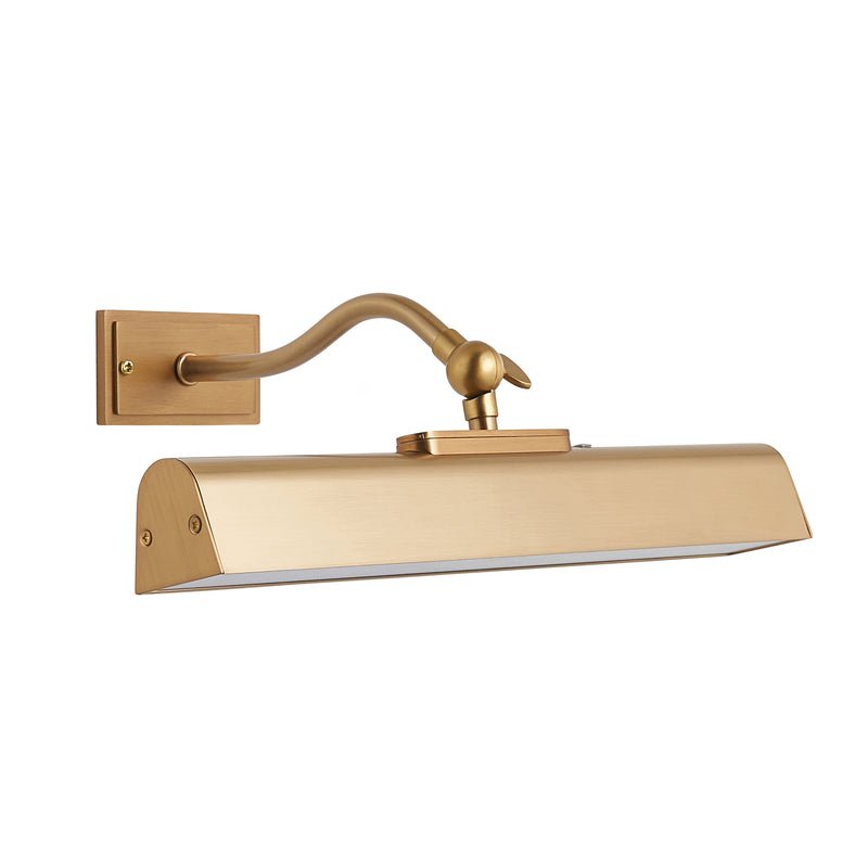 Lasos Rechargeable Picture Light dimension drawing showing height, width and projection