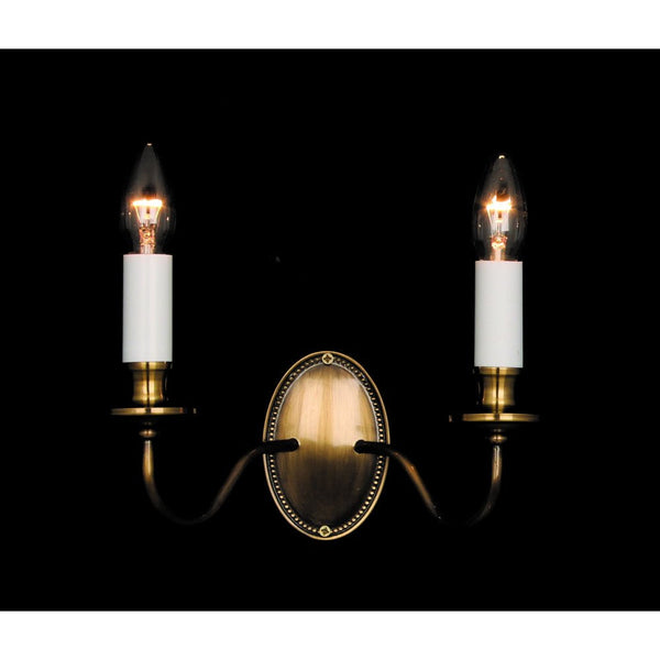 Impex Georgian 2 Light Wall Light in Bronze – A stylish and elegant wall light, perfect for modern and classic interiors. High-quality and durable design.