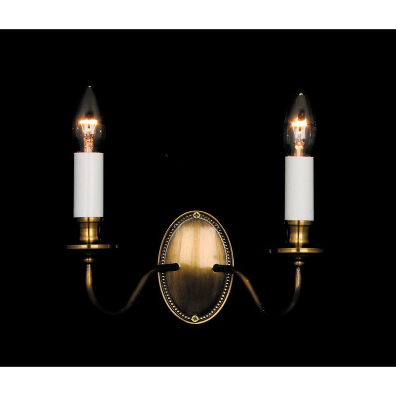 Impex Georgian 2 Light Wall Light in Bronze – A stylish and elegant wall light, perfect for modern and classic interiors. High-quality and durable design.
