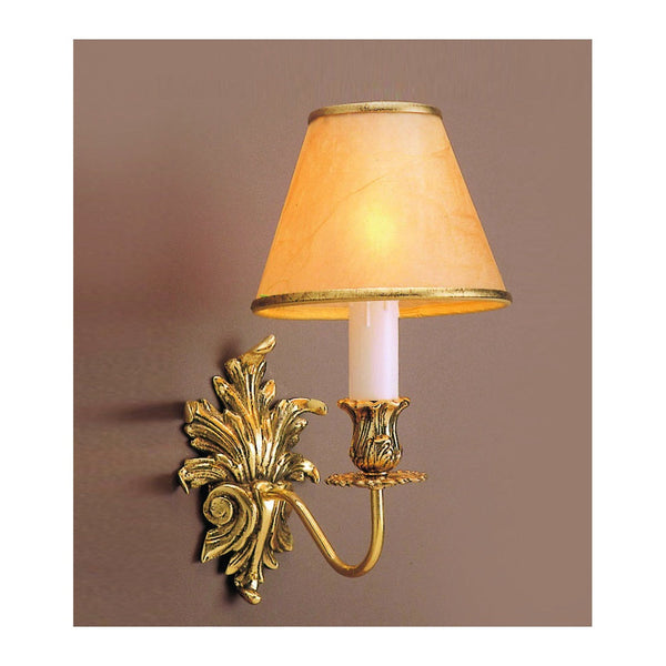 Impex Dauphine 1 Light Wall Sconce in Polished Brass – A stylish and elegant wall light, perfect for modern and classic interiors. High-quality and durable design.
