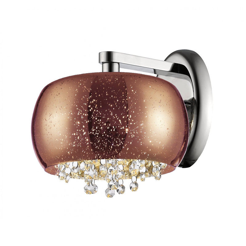 Impex Luna 1 Light Wall Light in Copper & Crystal – A stylish and elegant wall light, perfect for modern and classic interiors. High-quality and durable design.