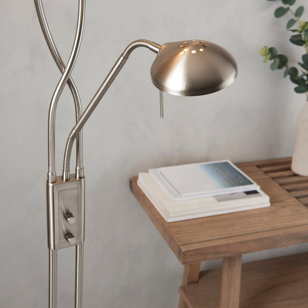 Close-up of the Monaco Mother and Child Floor Lamp shade and finish